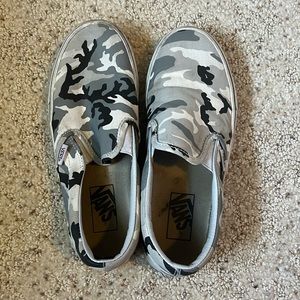 Women’s Camo Slip On Vans.